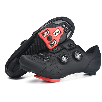 Unisex Flat MTB Cycling Shoes with Cleat Compatibility s1-black-road-cleat 40.0 by HitMyNeed