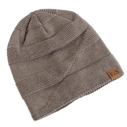 Unisex Fur Lined Slouchy Knit Winter Beanie by HitMyNeed