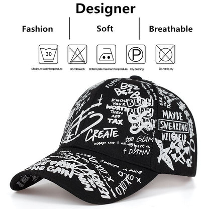 Unisex Geometric Letter Snapback Baseball Cap by HitMyNeed