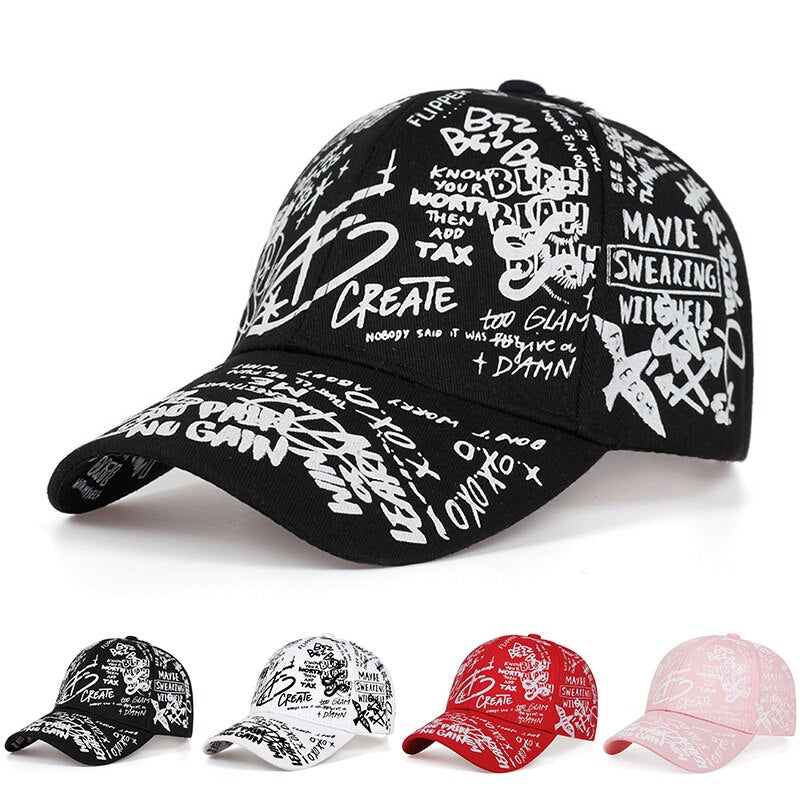 Unisex Geometric Letter Snapback Baseball Cap by HitMyNeed