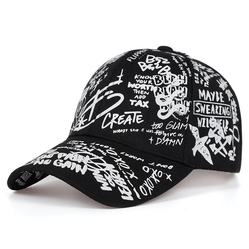 Unisex Geometric Letter Snapback Baseball Cap by HitMyNeed