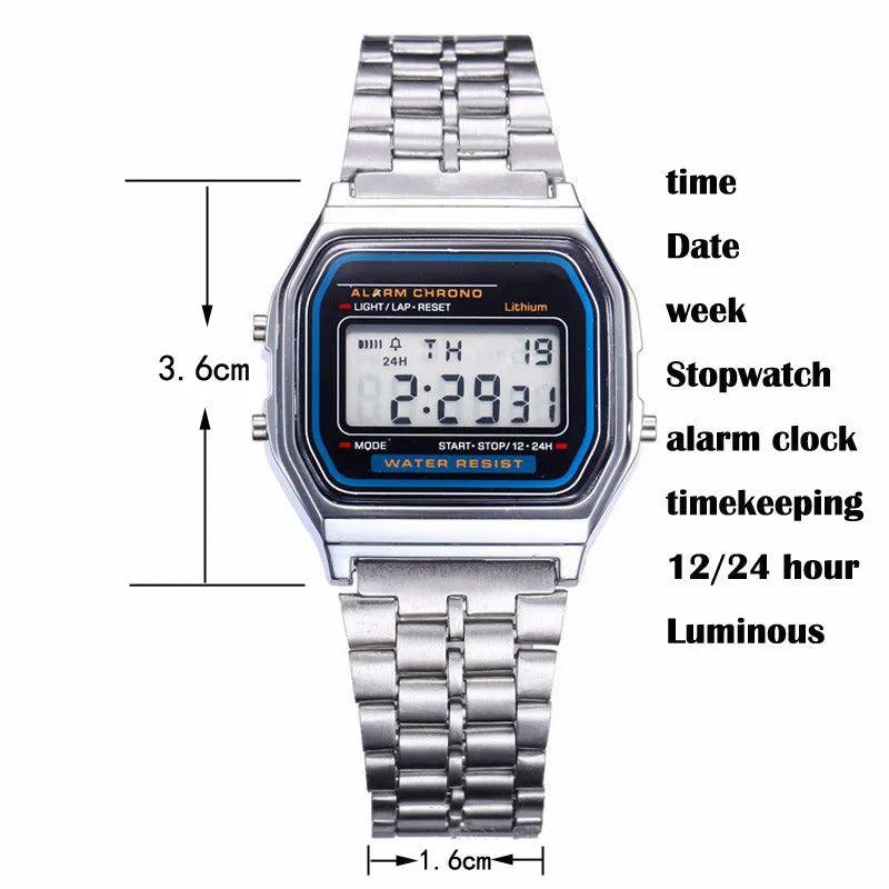 Unisex Gold LED Digital Sports Watch by HitMyNeed