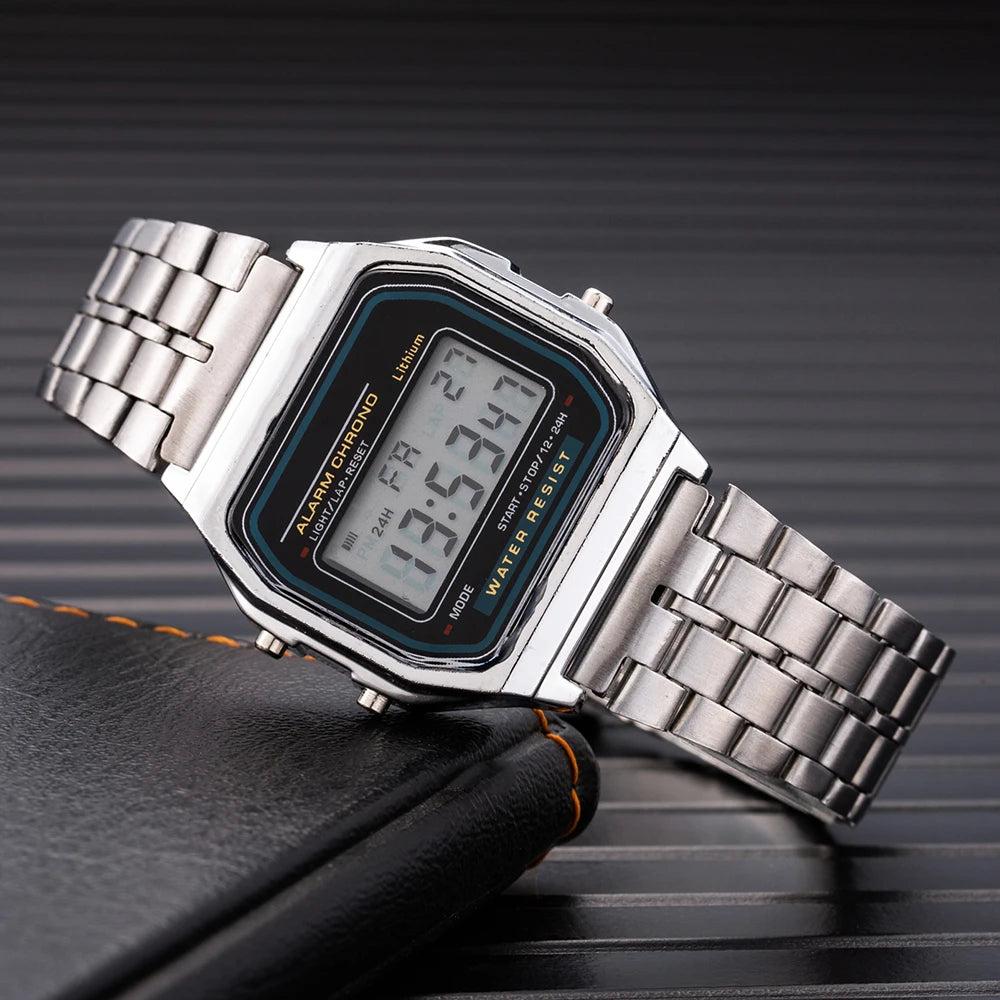Unisex Gold LED Digital Sports Watch 212-silver by HitMyNeed