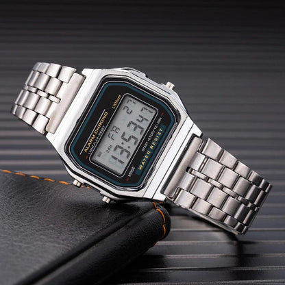 Unisex Gold LED Digital Sports Watch 212-silver by HitMyNeed