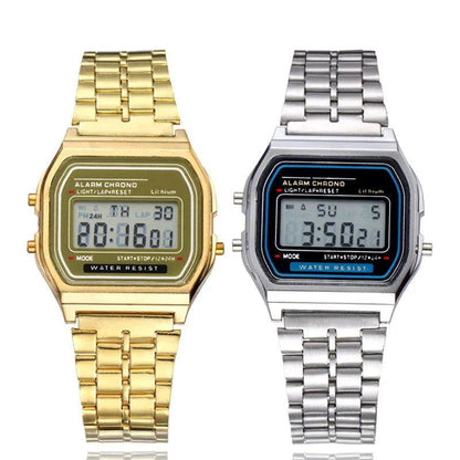 Unisex Gold LED Digital Sports Watch by HitMyNeed