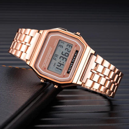 Unisex Gold LED Digital Sports Watch by HitMyNeed