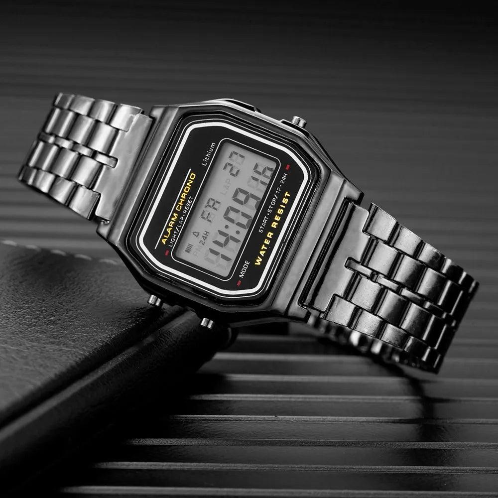 Unisex Gold LED Digital Sports Watch by HitMyNeed