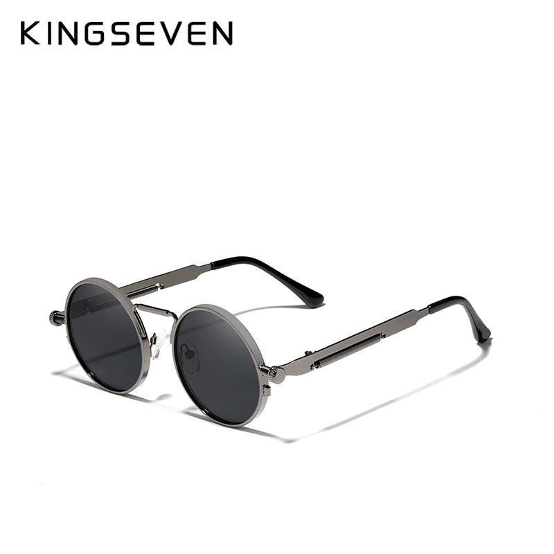 Unisex Gothic Steampunk Polarized Round Sunglasses by HitMyNeed