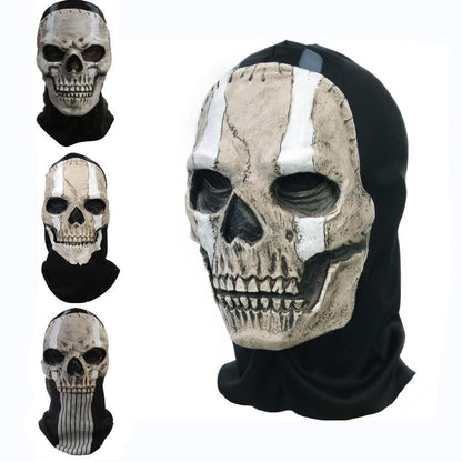 Unisex Latex Ghost Skull Mask for Halloween Cosplay by HitMyNeed