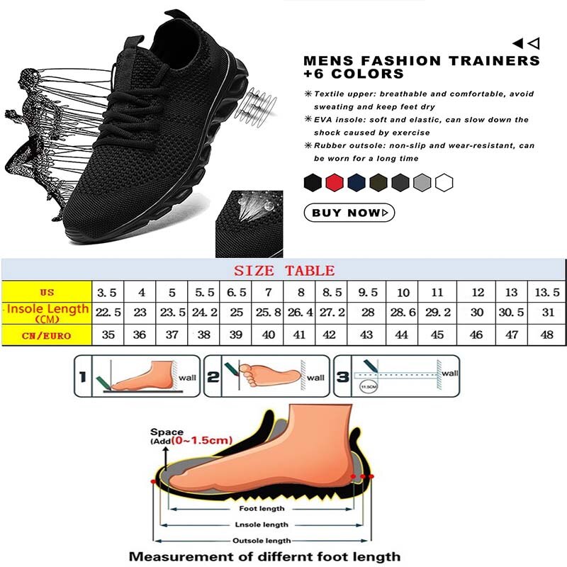 Unisex Lightweight Mesh Running & Training Shoes by HitMyNeed
