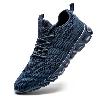 Unisex Lightweight Mesh Running & Training Shoes dark-blue 39 by HitMyNeed