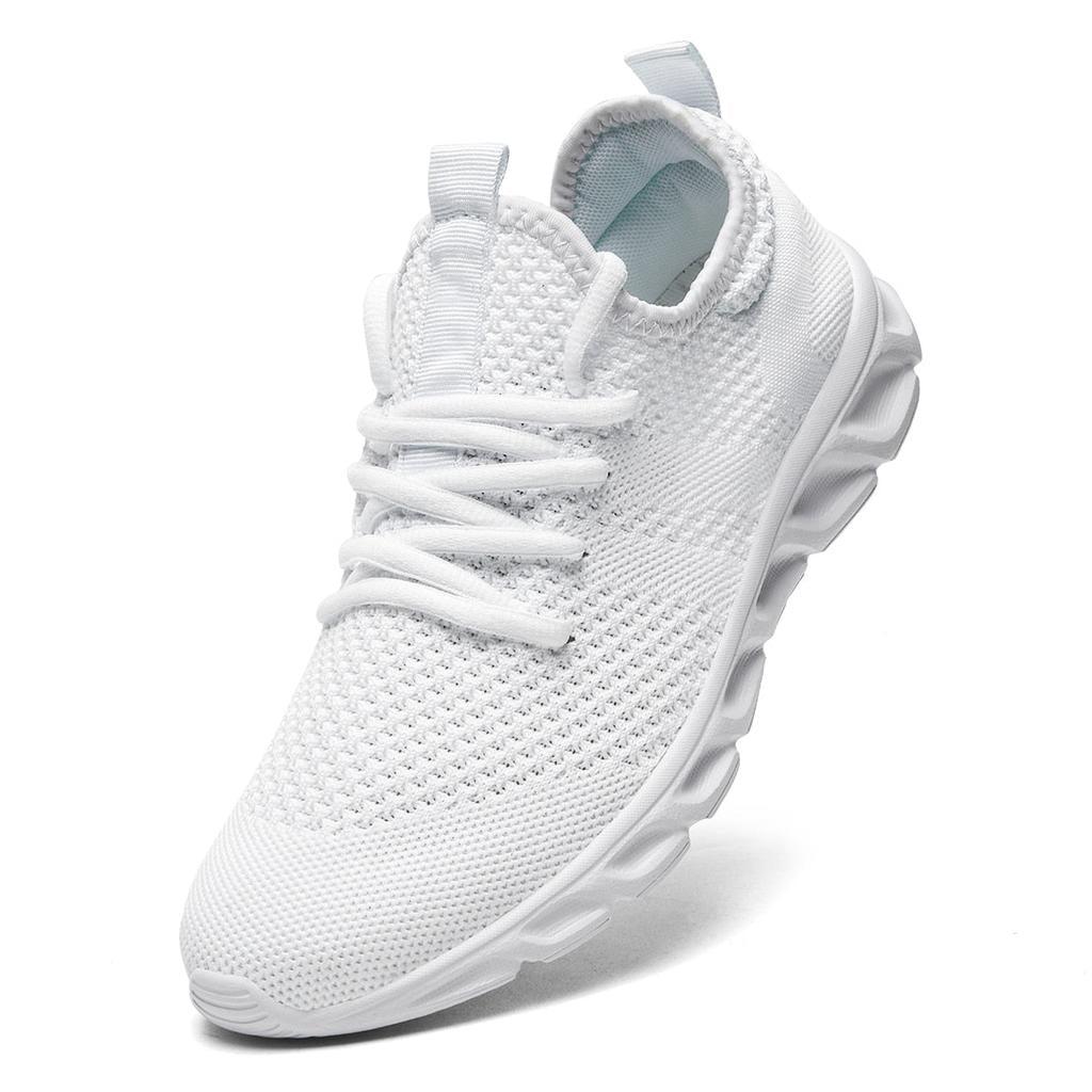 Unisex Lightweight Mesh Running & Training Shoes white 39 by HitMyNeed