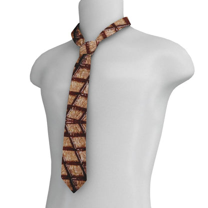 Unisex Meat Print Novelty Tie for Parties & Events by HitMyNeed