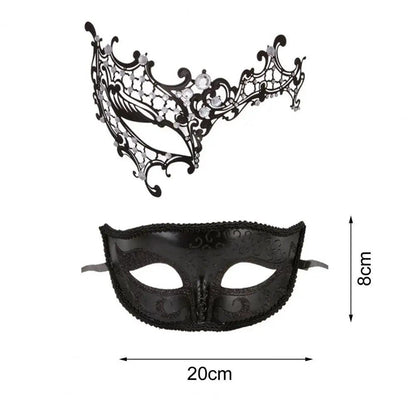 Unisex Metal Fox Eye Masquerade Mask Set by HitMyNeed