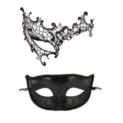 Unisex Metal Fox Eye Masquerade Mask Set b by HitMyNeed