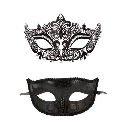 Unisex Metal Fox Eye Masquerade Mask Set d by HitMyNeed