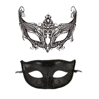 Unisex Metal Fox Eye Masquerade Mask Set e by HitMyNeed