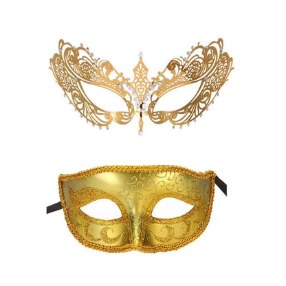 Unisex Metal Fox Eye Masquerade Mask Set i by HitMyNeed