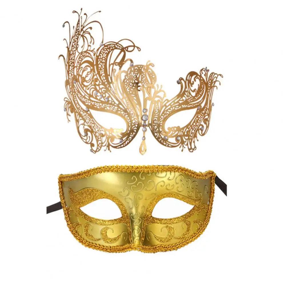 Unisex Metal Fox Eye Masquerade Mask Set l by HitMyNeed