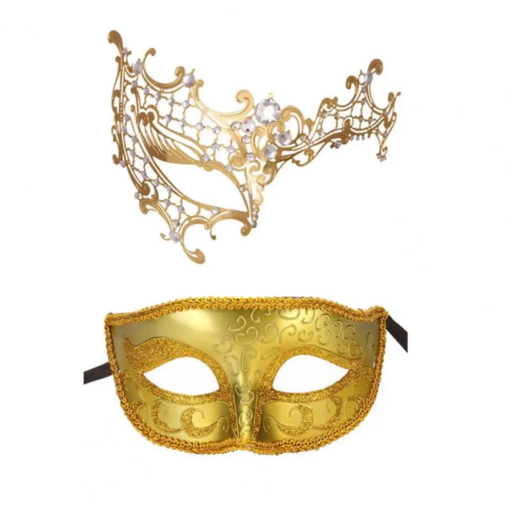Unisex Metal Fox Eye Masquerade Mask Set m by HitMyNeed