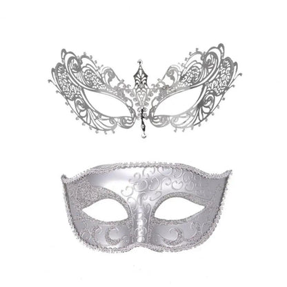 Unisex Metal Fox Eye Masquerade Mask Set n by HitMyNeed