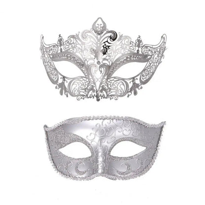 Unisex Metal Fox Eye Masquerade Mask Set o by HitMyNeed