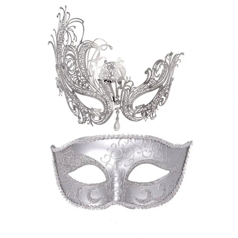 Unisex Metal Fox Eye Masquerade Mask Set p by HitMyNeed