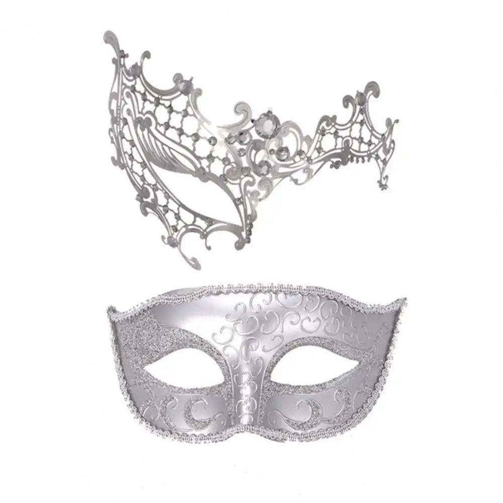 Unisex Metal Fox Eye Masquerade Mask Set r by HitMyNeed