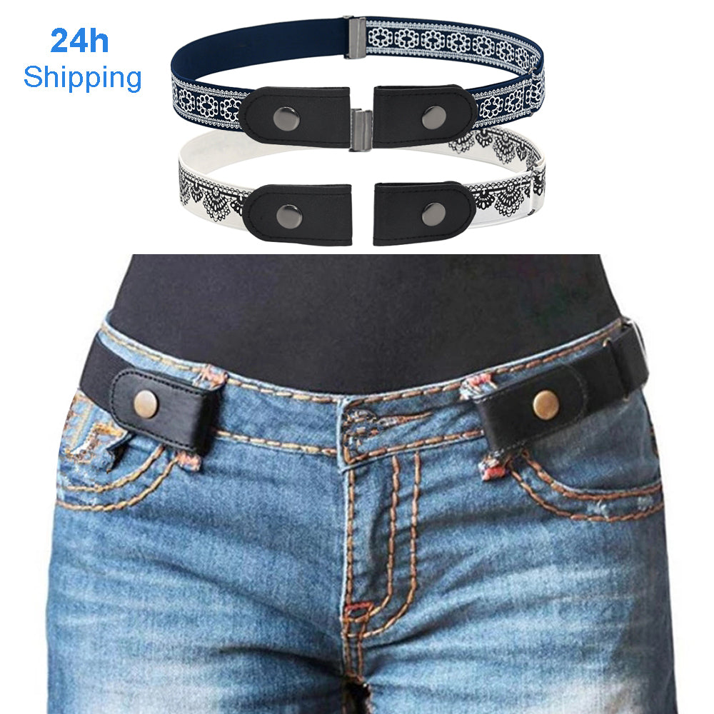 Unisex No-Buckle Elastic Belt for Jeans and Pants by HitMyNeed