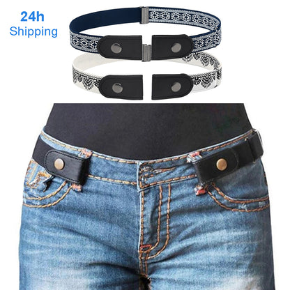 Unisex No-Buckle Elastic Belt for Jeans and Pants by HitMyNeed