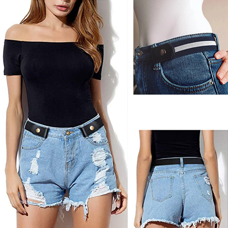 Unisex No-Buckle Elastic Belt for Jeans and Pants by HitMyNeed