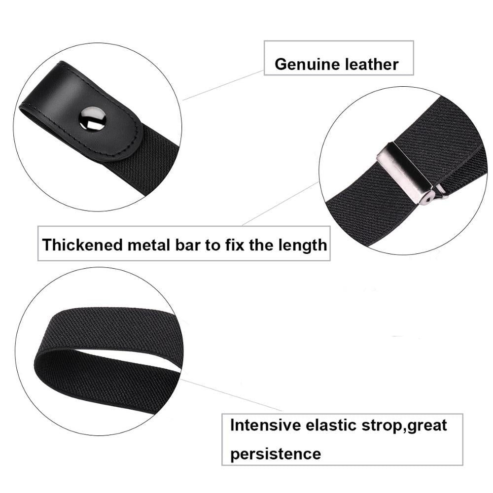 Unisex No-Buckle Elastic Belt for Jeans and Pants by HitMyNeed