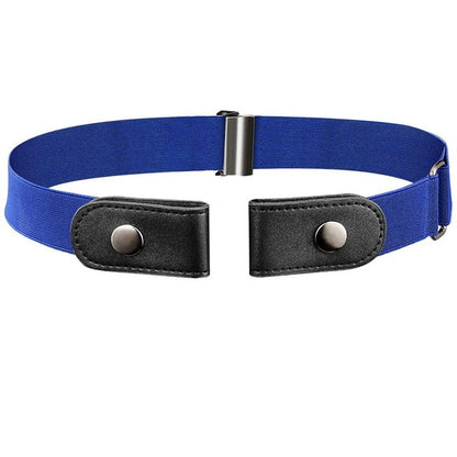 Unisex No-Buckle Elastic Belt for Jeans and Pants dark-blue by HitMyNeed