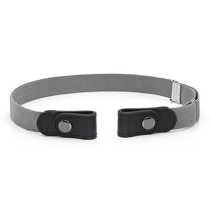 Unisex No-Buckle Elastic Belt for Jeans and Pants grey by HitMyNeed