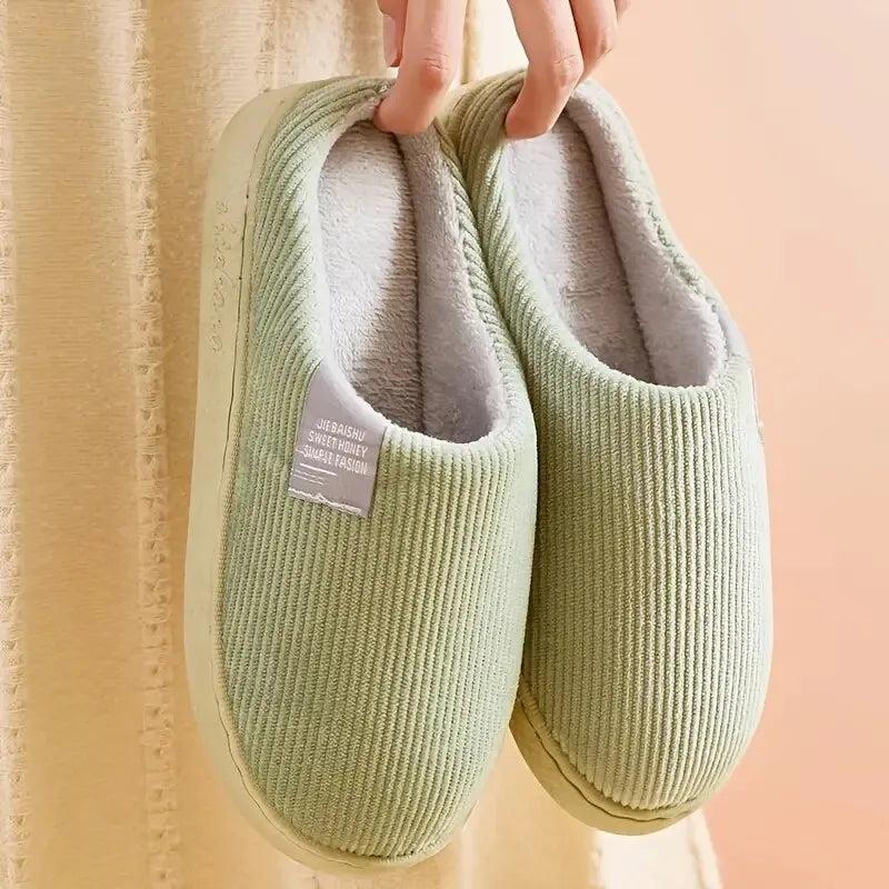 Unisex Plush Indoor Winter Slippers by HitMyNeed