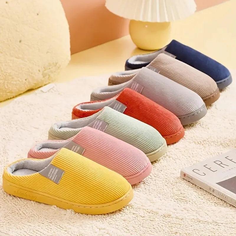 Unisex Plush Indoor Winter Slippers by HitMyNeed