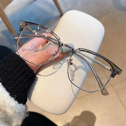 Unisex Polygon Blue Light Blocking Glasses - Black grey by HitMyNeed