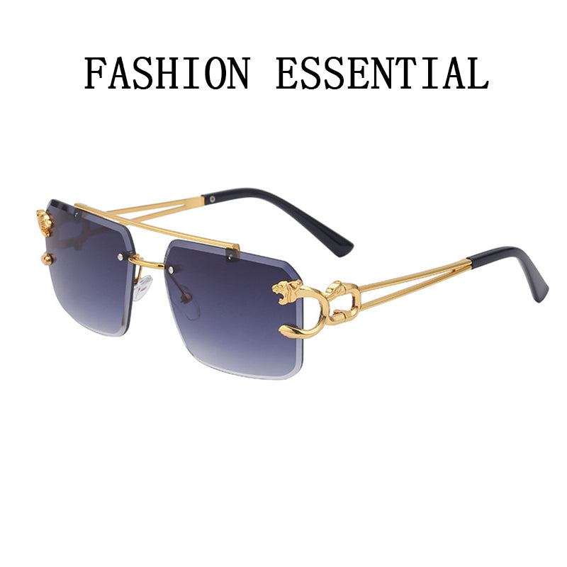 Unisex Retro Rimless Steampunk Sunglasses by HitMyNeed