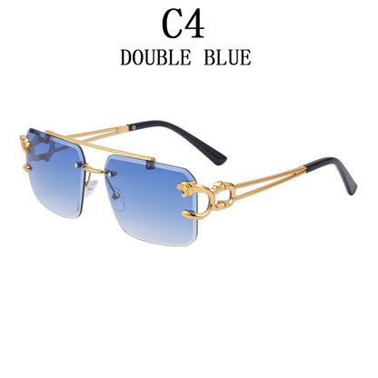 Unisex Retro Rimless Steampunk Sunglasses c4 by HitMyNeed