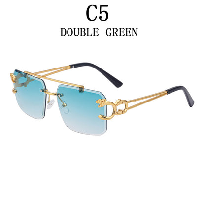 Unisex Retro Rimless Steampunk Sunglasses c5 by HitMyNeed