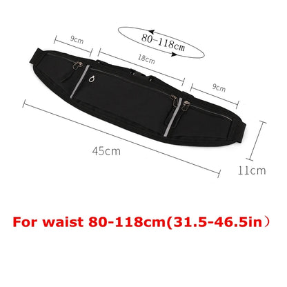 Unisex Running Belt Phone Holder with Pouch by HitMyNeed
