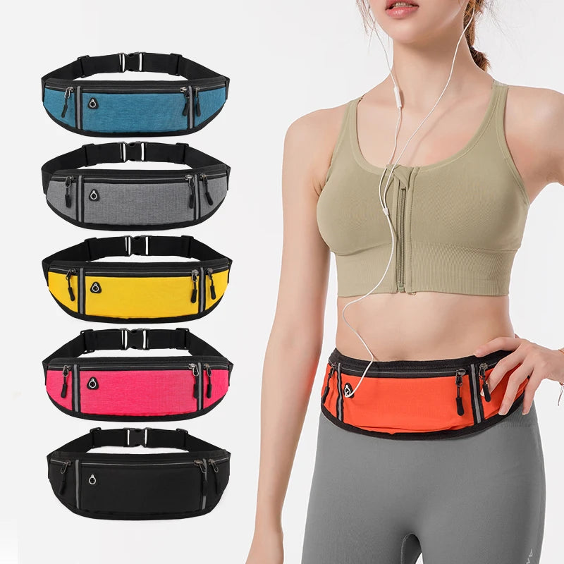 Unisex Running Belt Phone Holder with Pouch by HitMyNeed