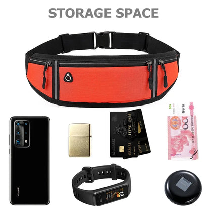 Unisex Running Belt Phone Holder with Pouch by HitMyNeed