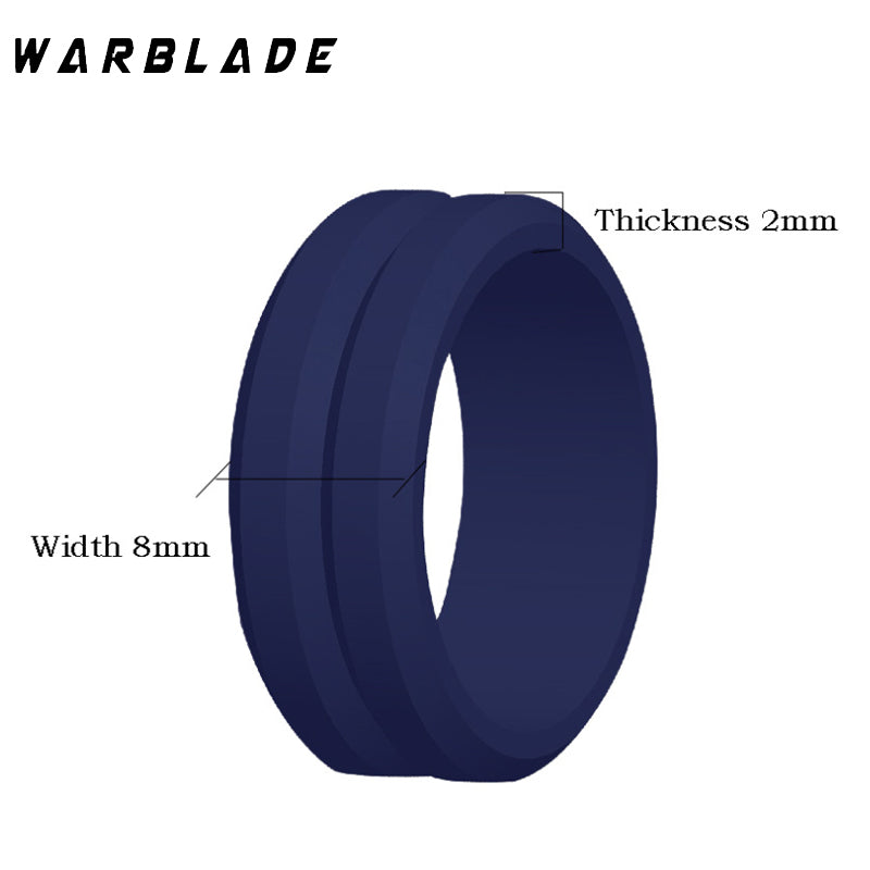 Unisex Silicone Wedding Band Ring by HitMyNeed