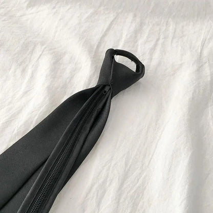 Unisex Slim Silky Retro Tie - Korean Style by HitMyNeed