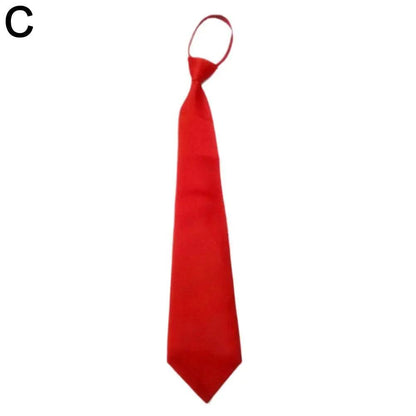 Unisex Slim Silky Retro Tie - Korean Style red by HitMyNeed