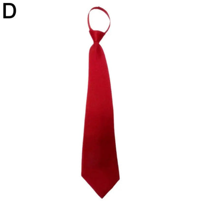 Unisex Slim Silky Retro Tie - Korean Style wine-red by HitMyNeed