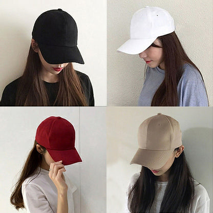 Unisex Solid Color Adjustable Baseball Cap by HitMyNeed