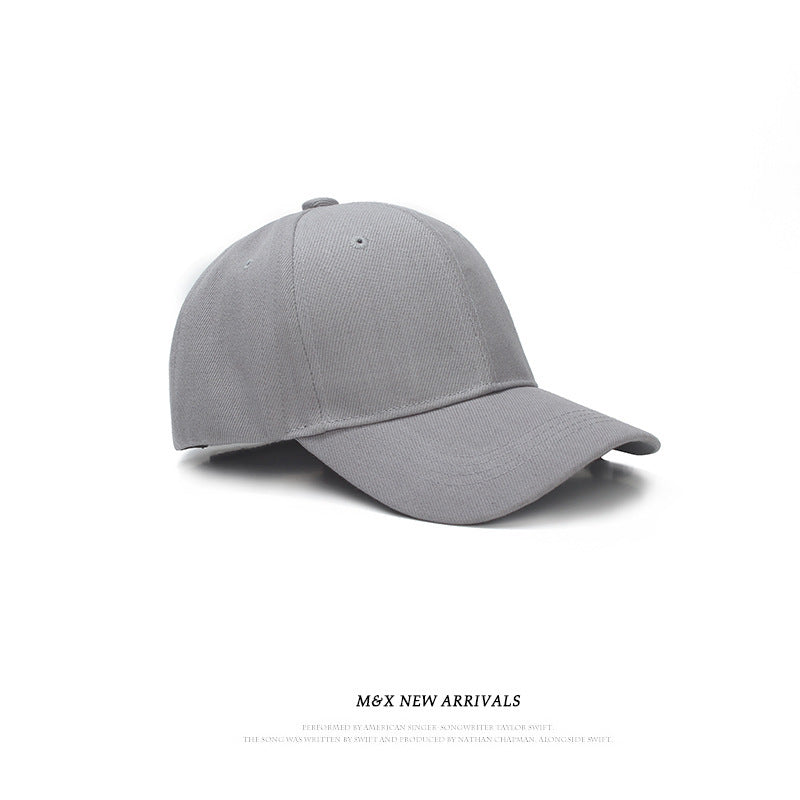 Unisex Solid Color Adjustable Baseball Cap gray by HitMyNeed