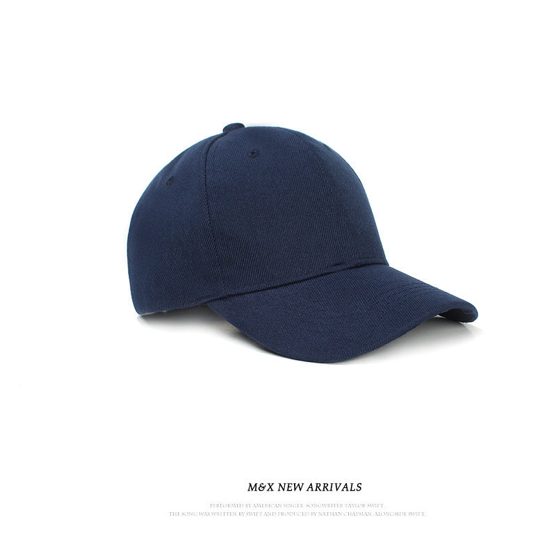 Unisex Solid Color Adjustable Baseball Cap navy by HitMyNeed